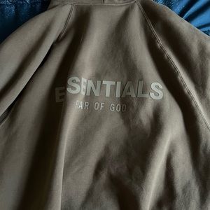 Fear of God essentials harvest hoodie size medium